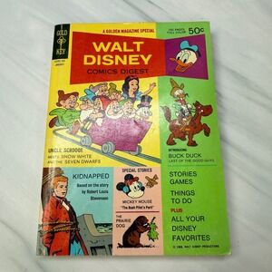 Vintage 1969 Walt Disney Comics Digest No 7 Gold Key Uncle Scrooge Mickey Mouse